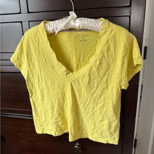 Pilcro/Anthropologie Yellow Top XS